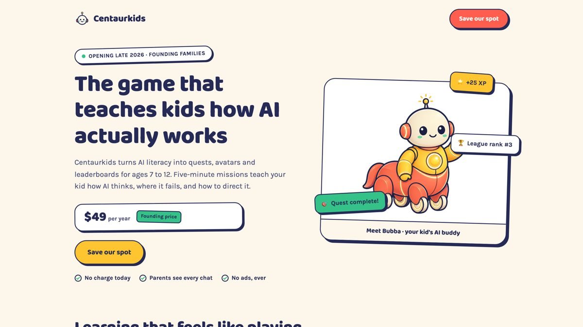 Kids AI-learning platform